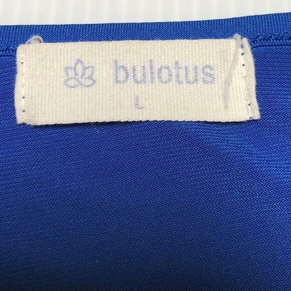 Bulotus Center Gathered V-neck Sleeveless Stretch Blouse L - Picture 3 of 7